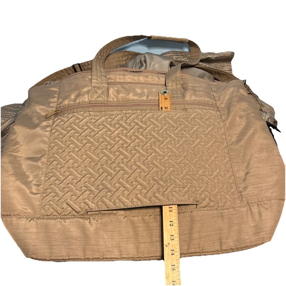 Lug Tote Bag Aerial 2 Pineapple Gold Quilted Embroidery Travel Beach Everyday - Picture 11 of 16